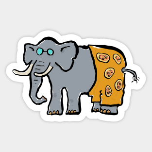 pizza-pant-o-phant Sticker